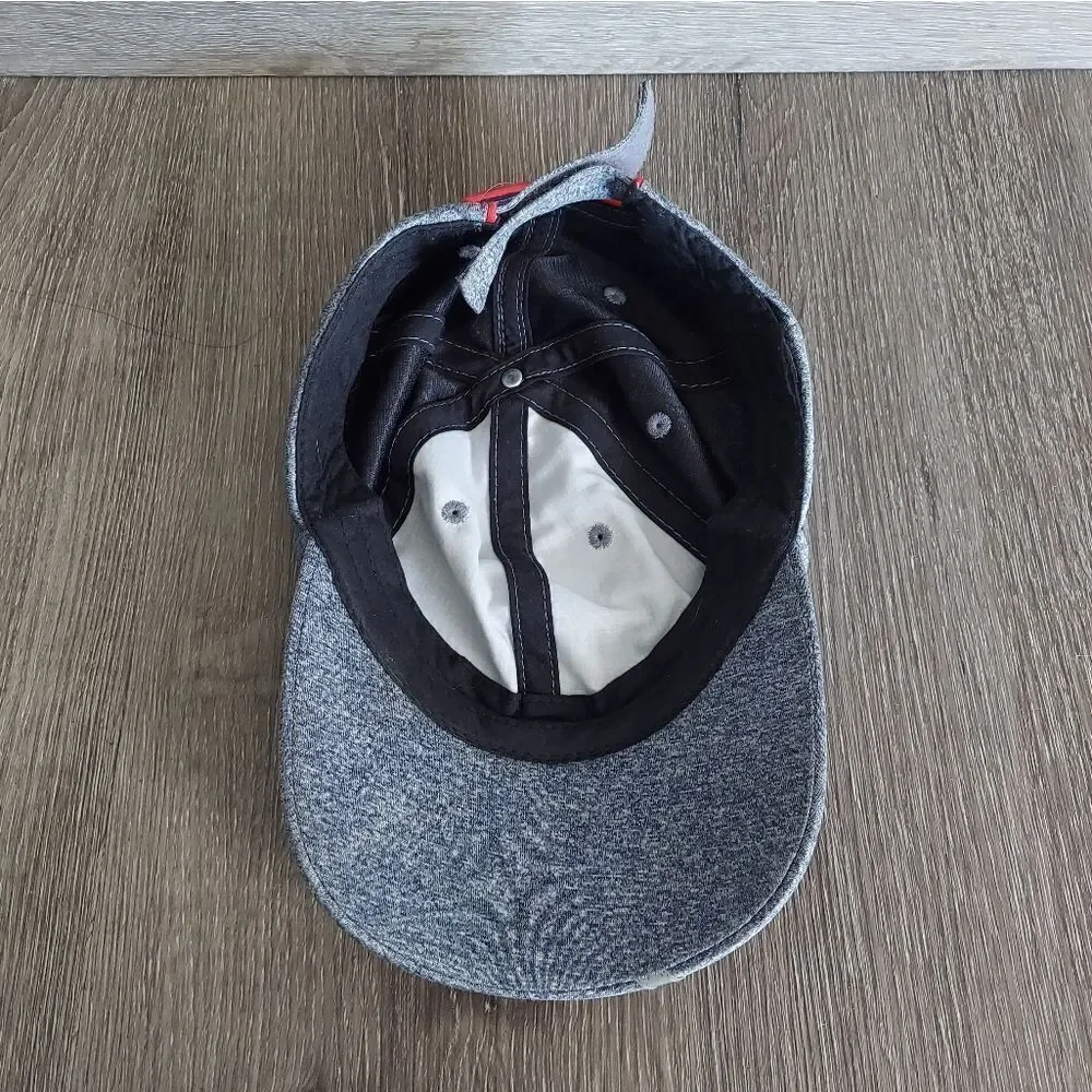 Dominoes Pizza Gear Strap Back Hat Employee Uniform Gray Adjustable Cap